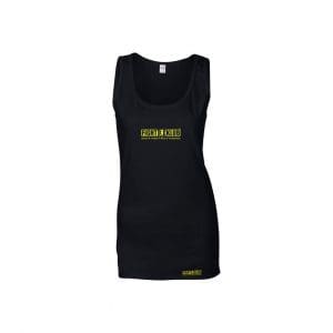 Black Classic Tanktop Vest with yellow Fight Klub Logo